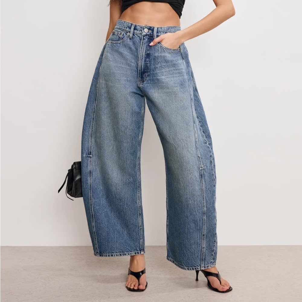 Good American Extreme Barrel Jeans